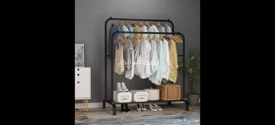 🌟 **معلاقة ملابس + رف تخزين: الحل الذكي لتنظيم منزلك!** 🌟