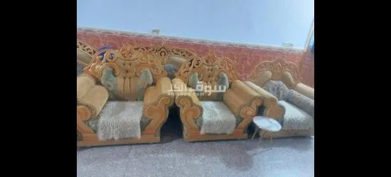 قنفات 4 كراسي اصغار و3 كبار وبي مجال - 5