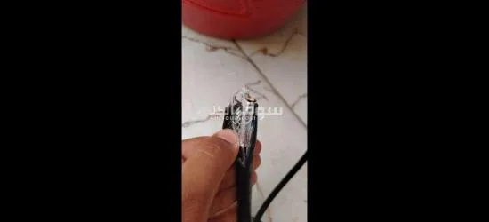كيبل كهربائي صناعي 2x7AWG – طول 500 متر – مقاوم حرارة وفولت عالي - 7